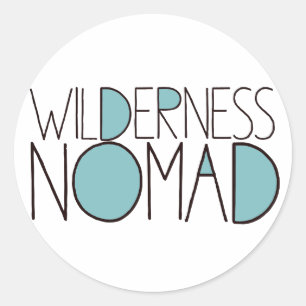 Wildnomade Runder Aufkleber