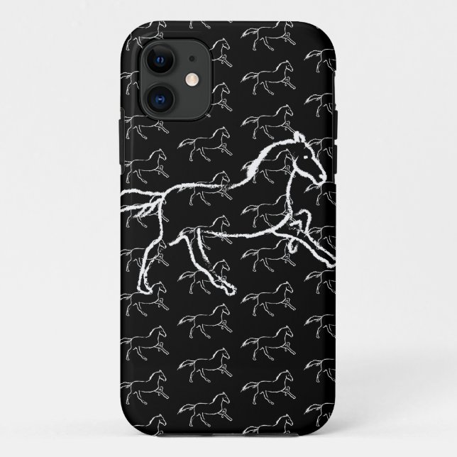 Wildpferd Case-Mate iPhone Hülle (Rückseite)
