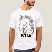 Wildpferd-Typografie