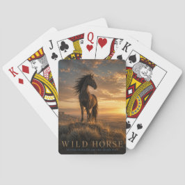 Wildpferd Western Grasland TIER Poker Spielkarten