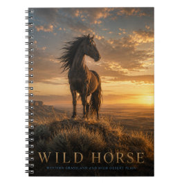 Wildpferd Western Grasland TIERE Notizblock