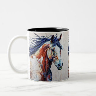 Wildpferd Zweifarbige Tasse