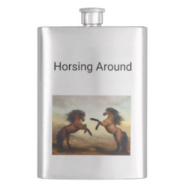 Wildpferde Flachmann