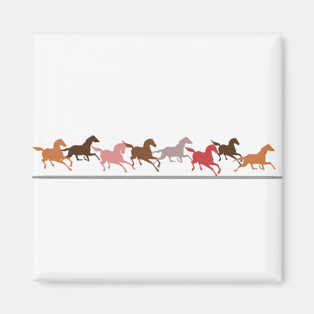 Wildpferde Magnet (Vorne)