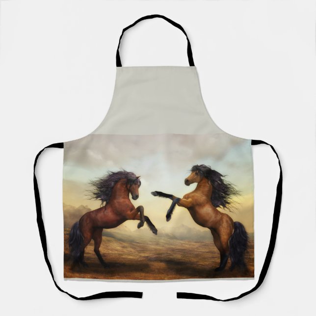 Wildpferde Schürze (Vorderseite)