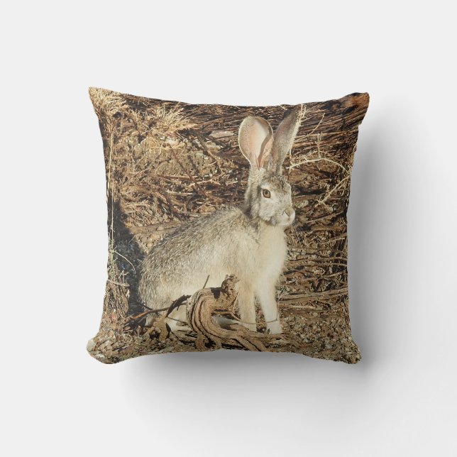 Wildpilz, JackKaninchen Kissen (Vorderseite)