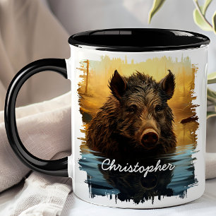 Wildschwein bei Forest Lake Tasse