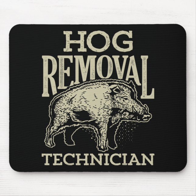 Wildschwein, der Vintages Schweinefleisch g Mousepad (Vorne)