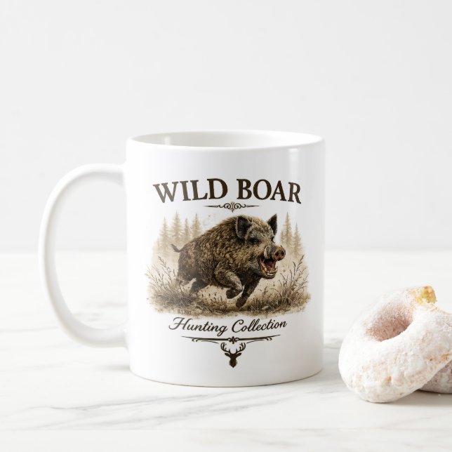 Wildschwein Kaffeetasse (Mit Donut)