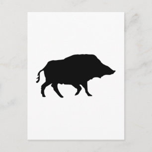 Wildschwein Postkarte