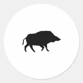 Wildschwein Runder Aufkleber