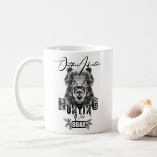 Wildschweinjagd, Abenteuer im Freien Kaffeetasse
