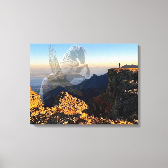 WildSpirits Canvas Print von Mustang Meg Leinwanddruck (Vorderseite)