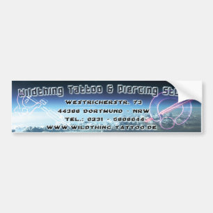 Wildthing Tattoo & Piercing Aufkleber Autoaufkleber
