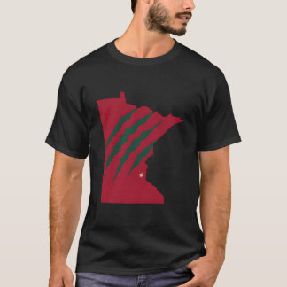Wildtier kratzt durch Minnesota T-Shirt