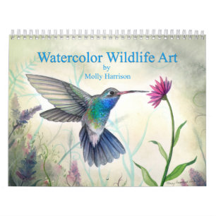 Wildtier-Kunstkalender von der Künstlerin Molly Ha Kalender
