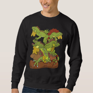 Wildtier Lizard Reptile Pet tropischen Iguan Sweatshirt