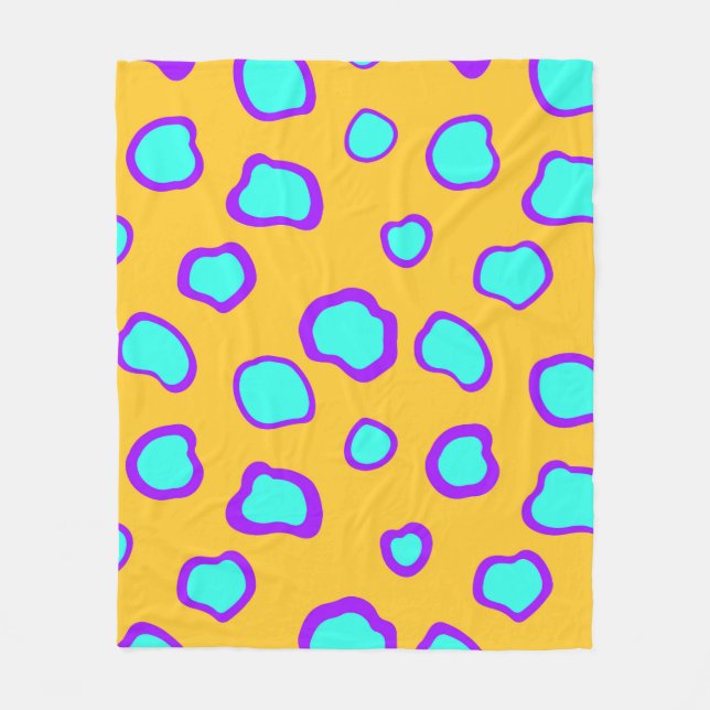 Wildtier-Muster Fleecedecke (Vorderseite)