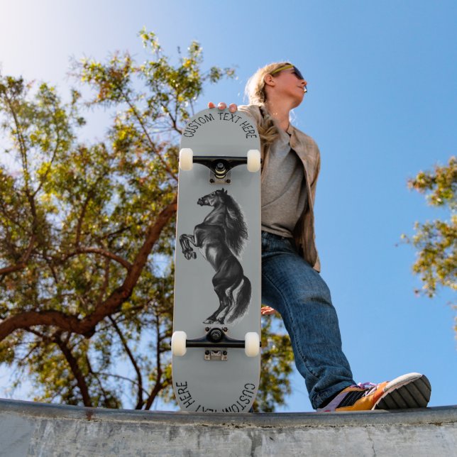 Wildtier-Skateboard mit benutzerdefiniertem Text Skateboard (Außenbereich 1)