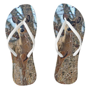 Wildtier-Wald-Foto Flip Flops