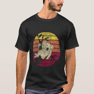 Wildtier-Zoo-Tierpfleger Retro Australischer Koala T-Shirt