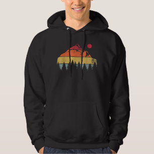 Wildtierbäume im Freien Natur Retro Wald Hoodie