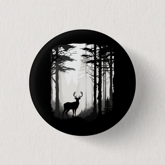 Wildtierbestand Rehwald Button (Vorderseite)