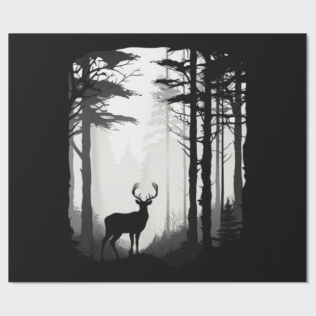 Wildtierbestand Rehwald Geschenkpapier (Flach)