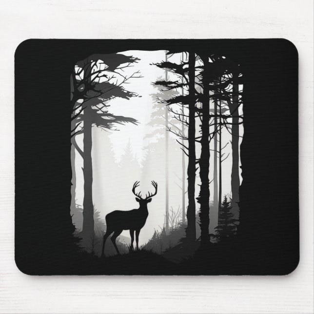 Wildtierbestand Rotwildwald Mousepad (Vorne)