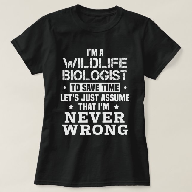 Wildtierbiologe T-Shirt (Design vorne)