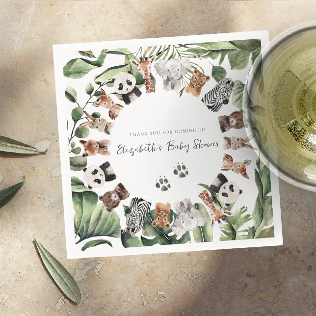 Wildtiere | Babydusche Serviette (Von Creator hochgeladen)