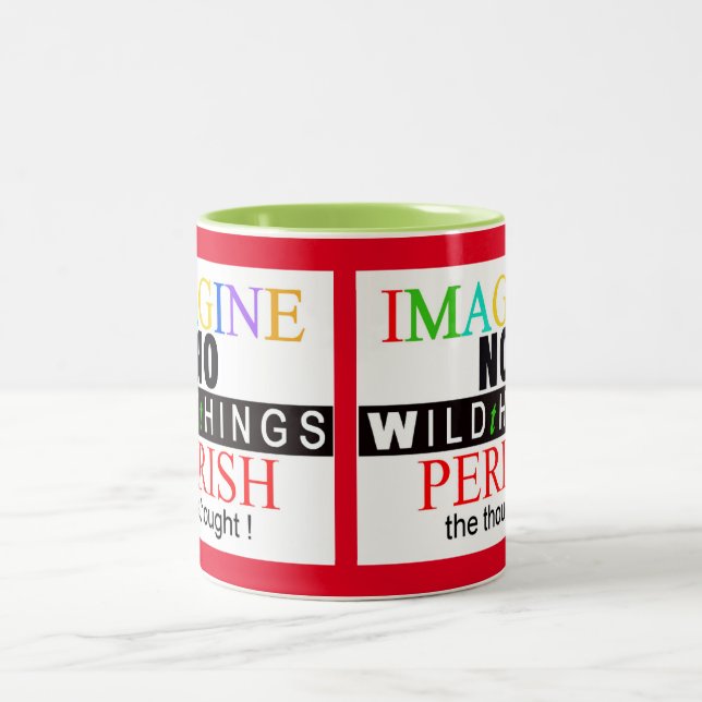 Wildtiere - BILDER - gefährdete Tiere - Zweifarbige Tasse (Mittel)
