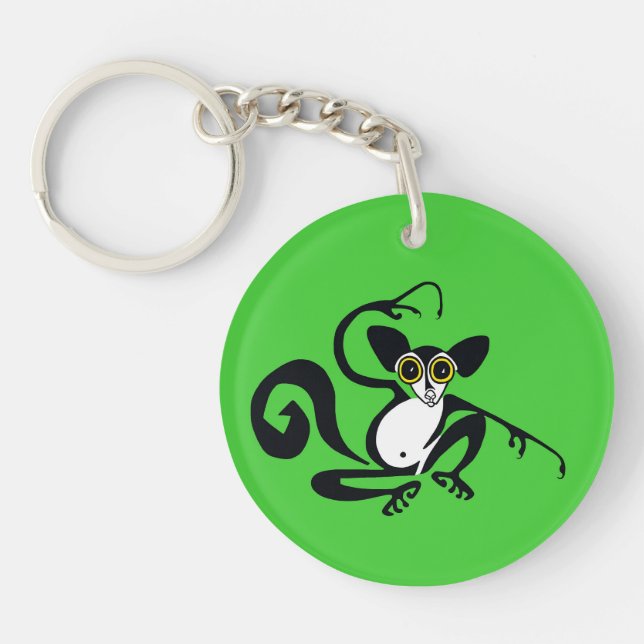 Wildtiere - Cooles JJE-JJE - Primat - Lemur Schlüsselanhänger (Vorderseite)