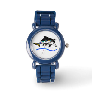 Wildtiere - DOLPHIN - gefährdete Tiere - Natur Armbanduhr