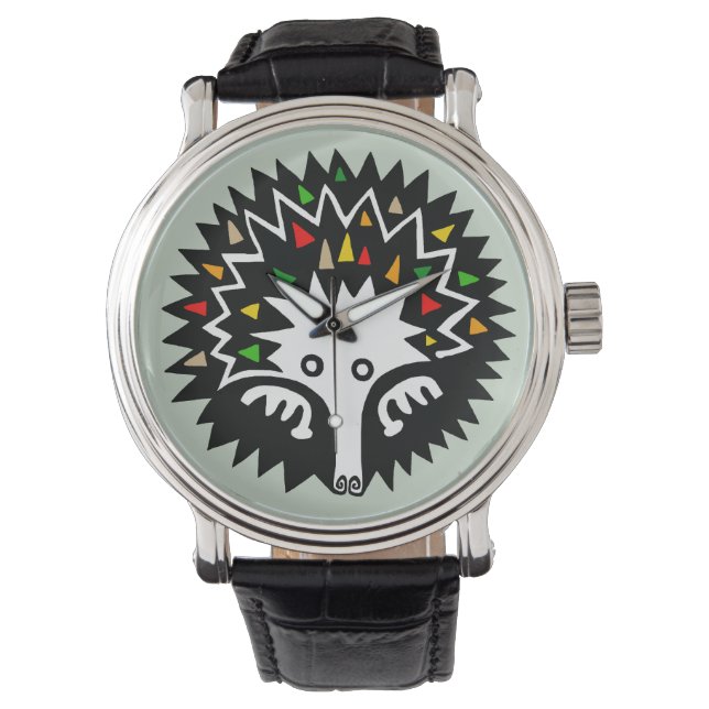 Wildtiere - ECHIDNA - Australien - Natur Armbanduhr (Vorderseite)