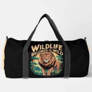 Wildtiere gehören in die Wildnis Duffle Bag