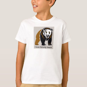 Wildtiere - I Liebe GRIZZLY BÄRS - wild lebende Ti T-Shirt