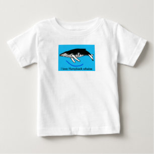 Wildtiere - I Liebe Humpback WHALES - Ozean Baby T-shirt