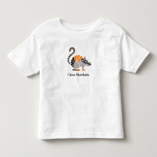 Wildtiere - I Liebe NUMBATS - Tiergrafische Darste Kleinkind T-shirt