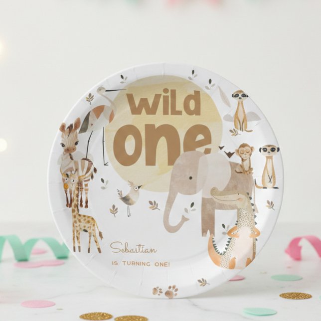Wildtiere Kindergeburtstag Pappteller (Von Creator hochgeladen)