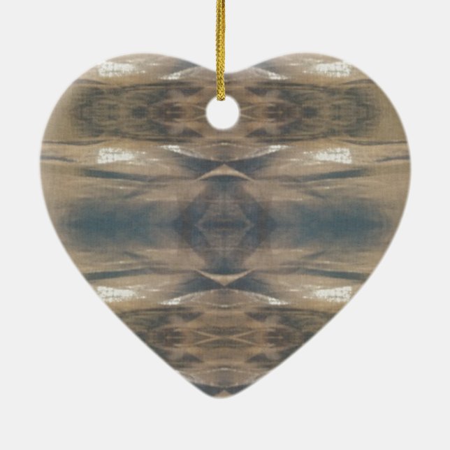 Wildtiere Leopard Wildtier Muster Brown Black Keramik Ornament (Hinten)