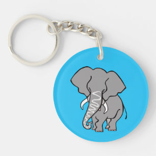 Wildtiere - Niedliche ELEPHANT - afrikanisches Tie Schlüsselanhänger