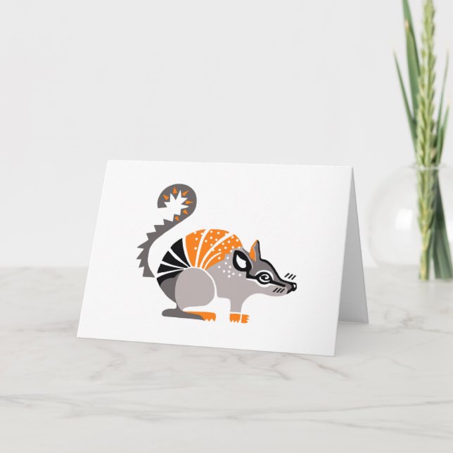 Wildtiere - Niedliche NUMBAT - Erhaltung - Schifff Karte (Vorderseite)
