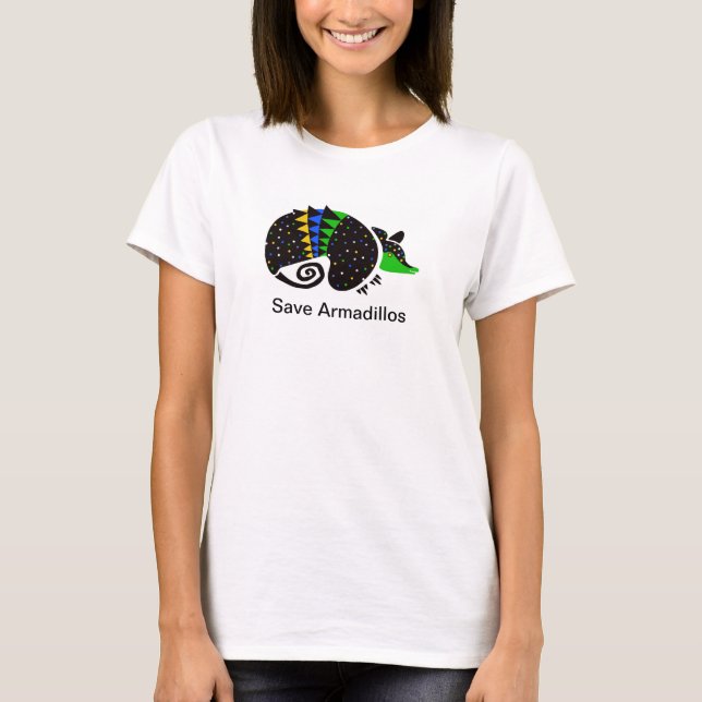 Wildtiere - Niedlicher Rett ARMADILLOS - Natur - B T-Shirt (Vorderseite)