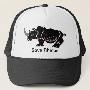 Wildtiere - Rett RHINOS - gefährdete Tiere - Natur Truckerkappe