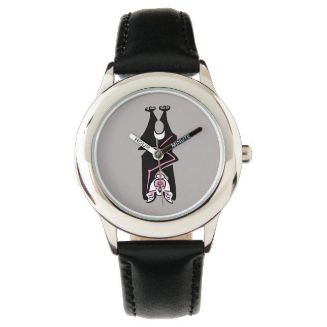 Wildtiere - Rosa und schwarze BVT - Natur - Schutz Armbanduhr (Vorderseite)