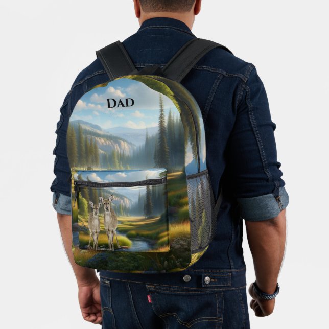 Wildtiere und Natur Personalisiert Bedruckter Rucksack (Insitu (Modell))