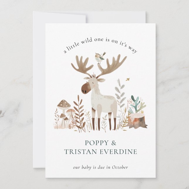 Wildtiere und Wildtiere Einladung (Vorderseite)