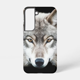 Wildtiere Wölfe Wolfskopf Tier Kunst Samsung Galaxy Hülle