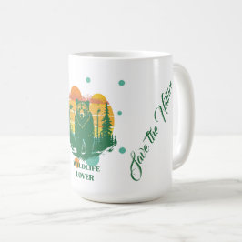 Wildtierfreundliches Farbd Design  Kaffeetasse